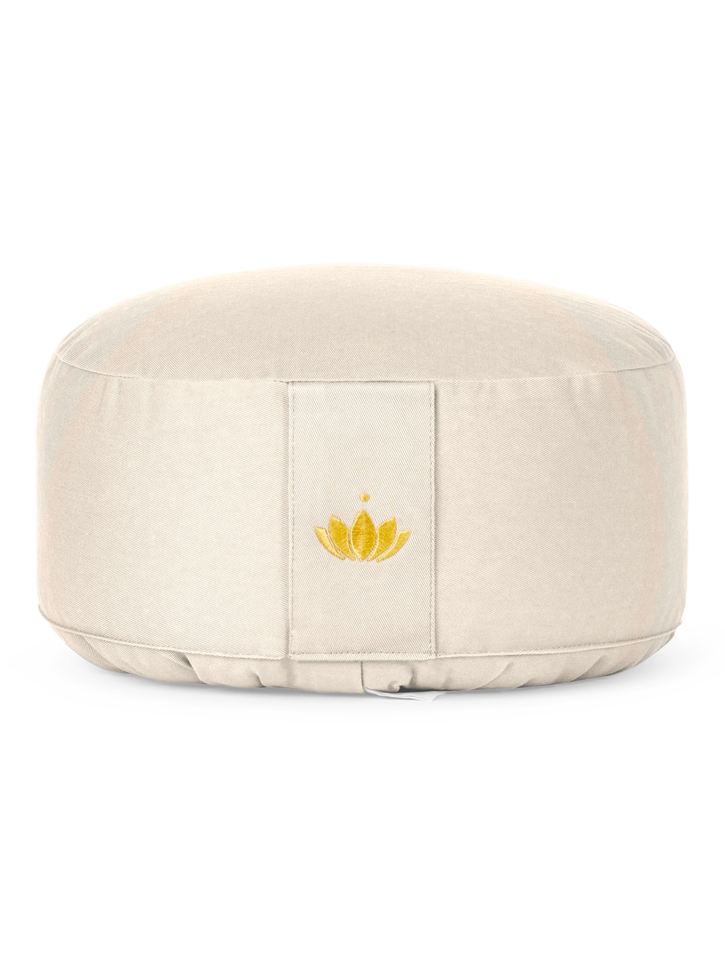 LOTUSCRAFTS Fitness Equipment 'Meditationskissen Lotus' in White: front