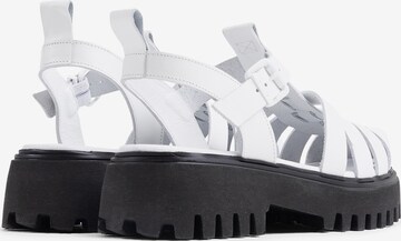 BRONX Strap Sandals 'Groovy' in White