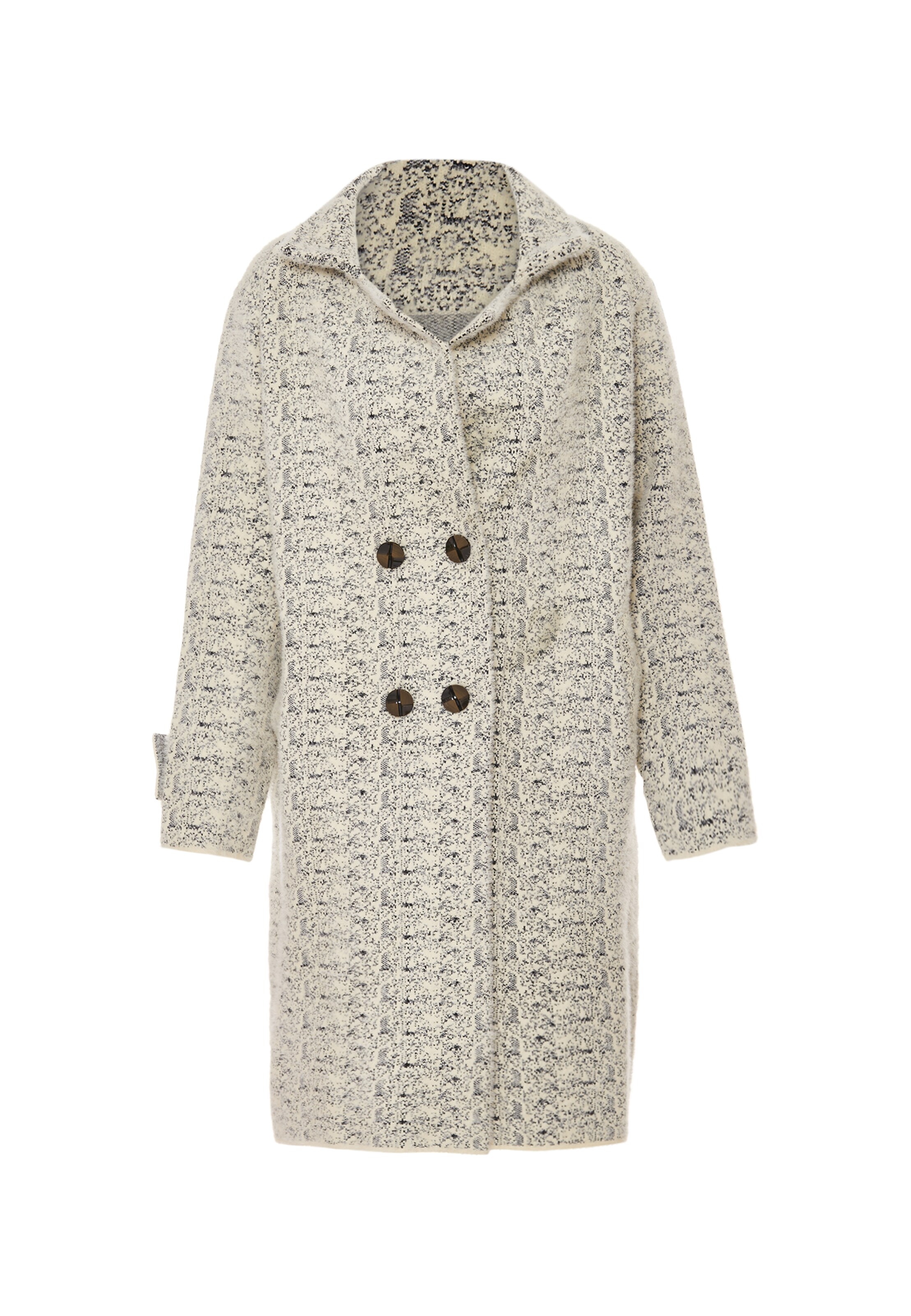 YASANNA Gebreide mantel in Beige: voorkant