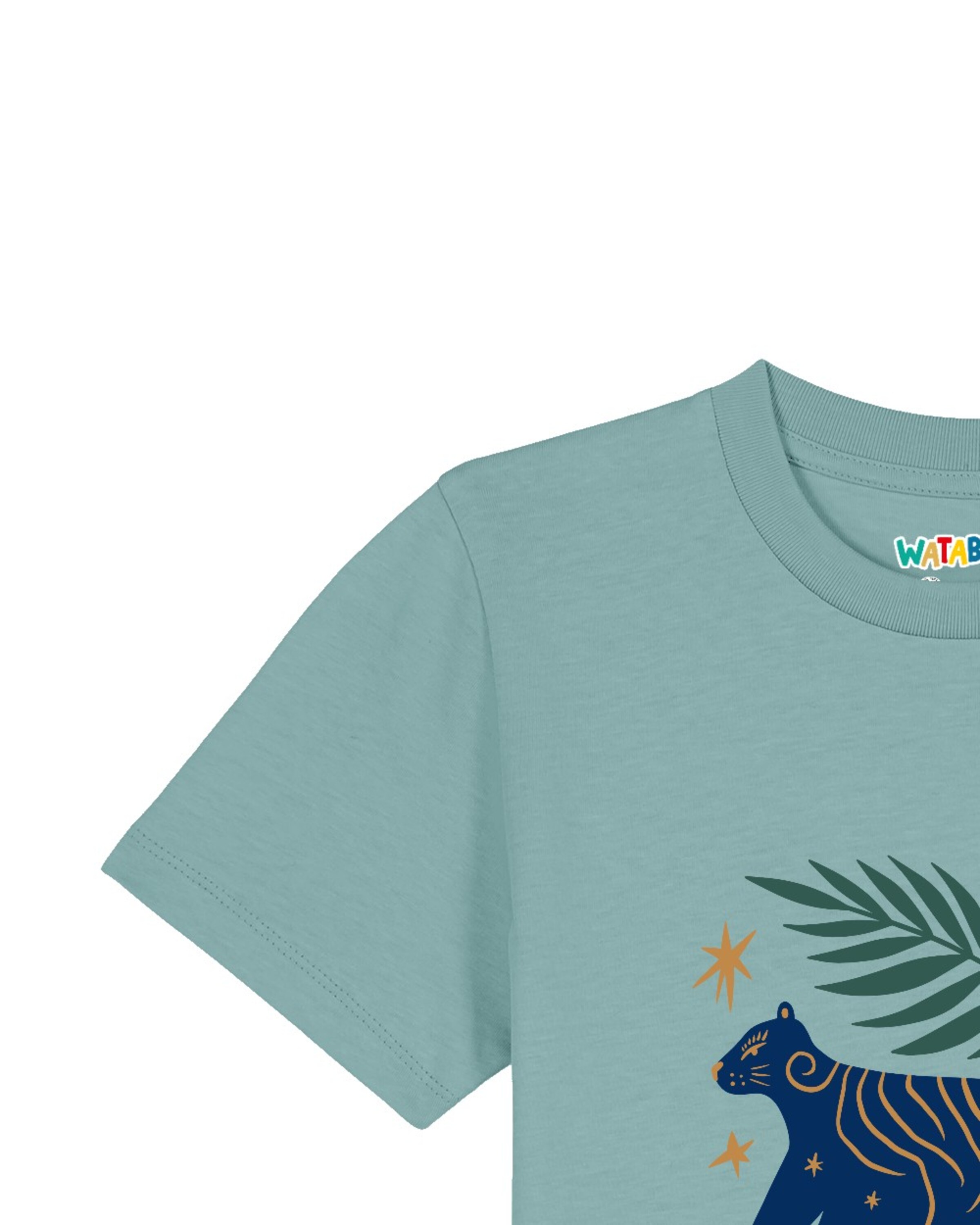 T-Shirt 'Love and flex' watabout.kids en vert