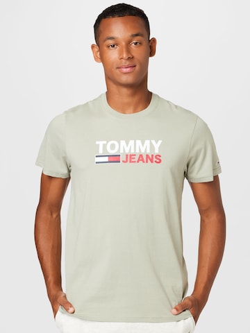 Tommy Jeans Póló - zöld: elől