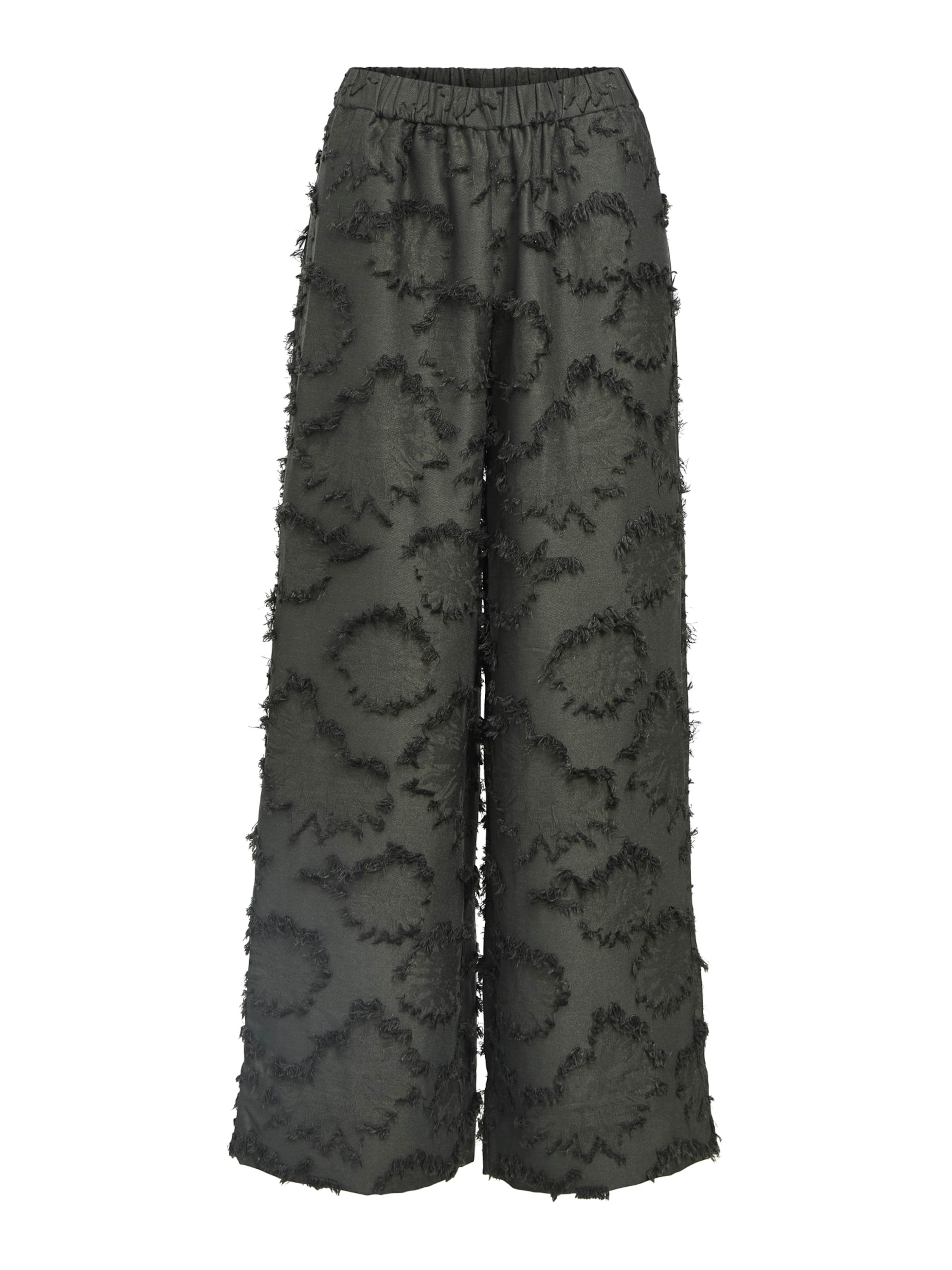 OBJECT - Pierna ancha Pantalón 'OBJBLAIR' en gris: frente