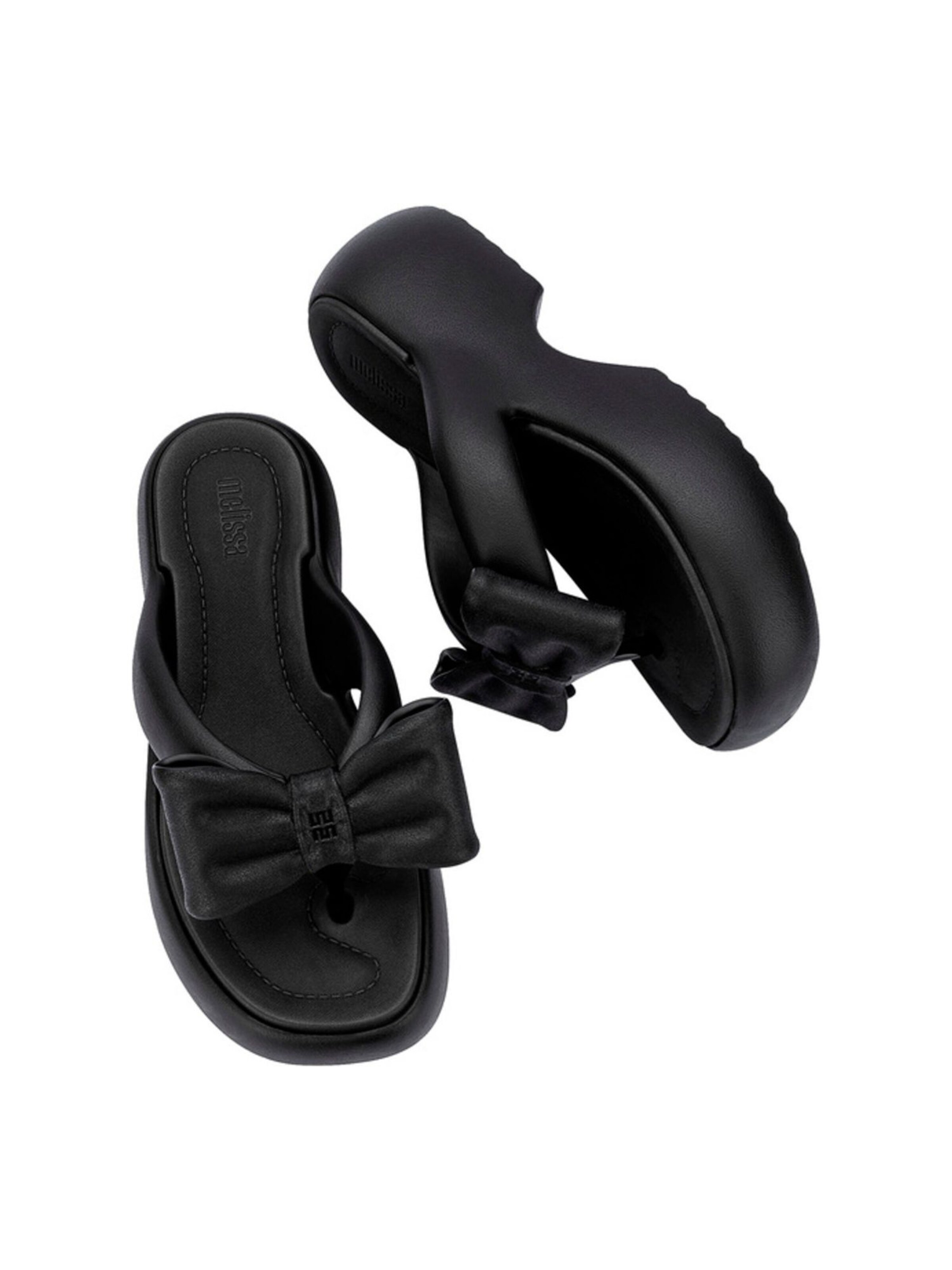 MELISSA Zehentrenner 'Free Fuzzy' in Schwarz