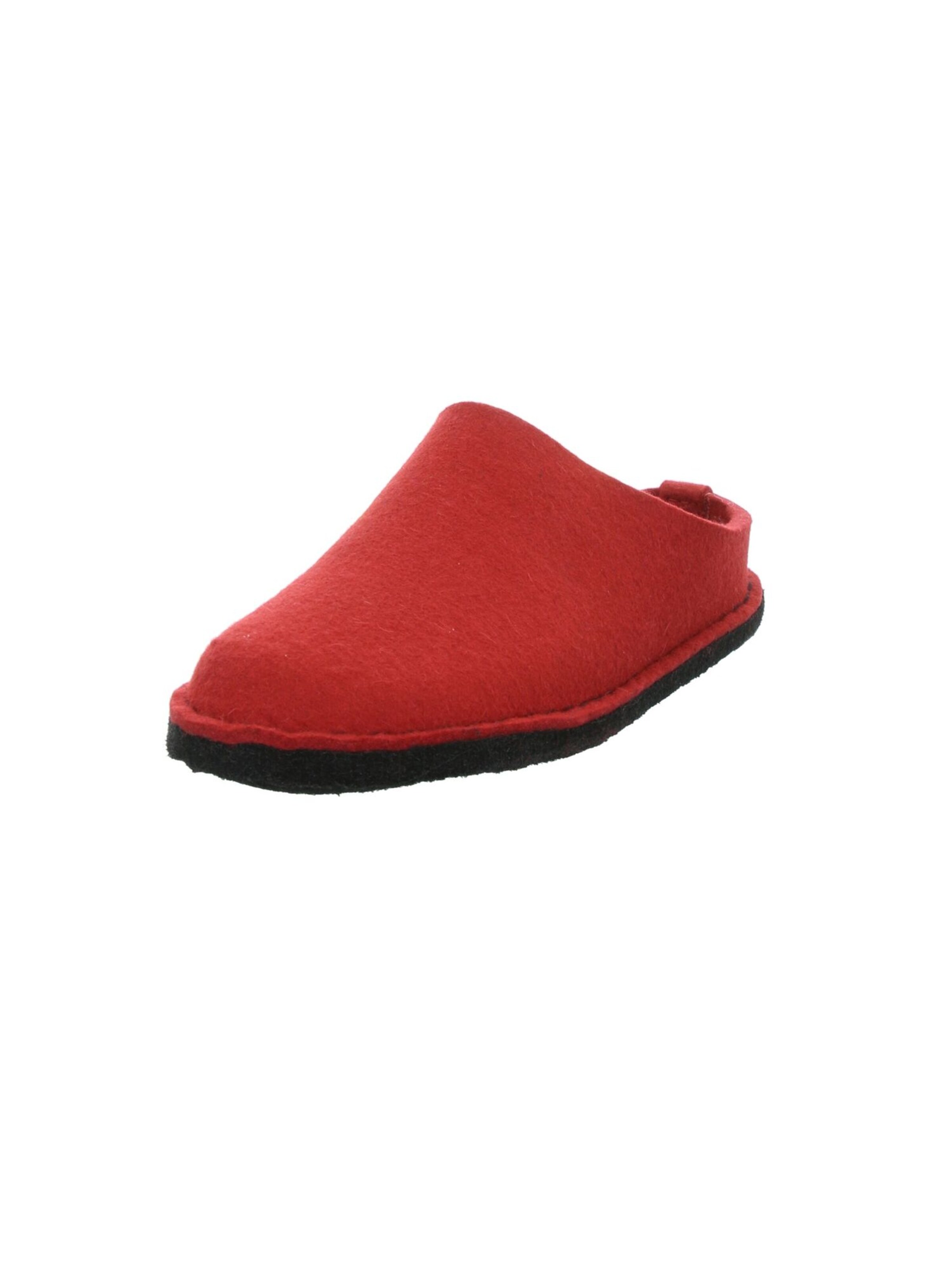 HAFLINGER Hausschuh in Rot: Vorderseite