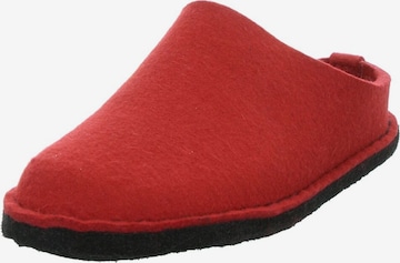 HAFLINGER Hausschuh in Rot: Vorderseite