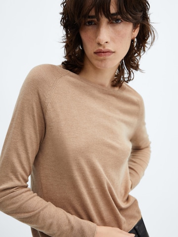 MANGO Sweter 'LUCCA' w kolorze brązowy