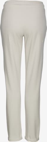 Loosefit Pantalon de pyjama LASCANA en blanc