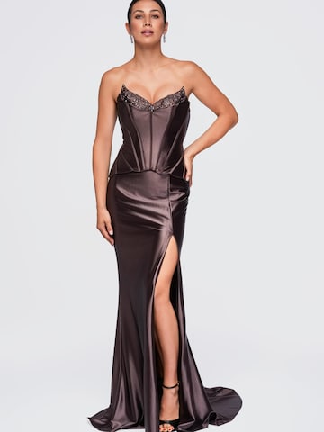 Ombre Abendkleid‌‌‌‌‌‌‌ in Braun
