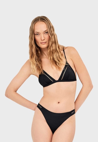 juoda Gisela Trikampė Bikinis