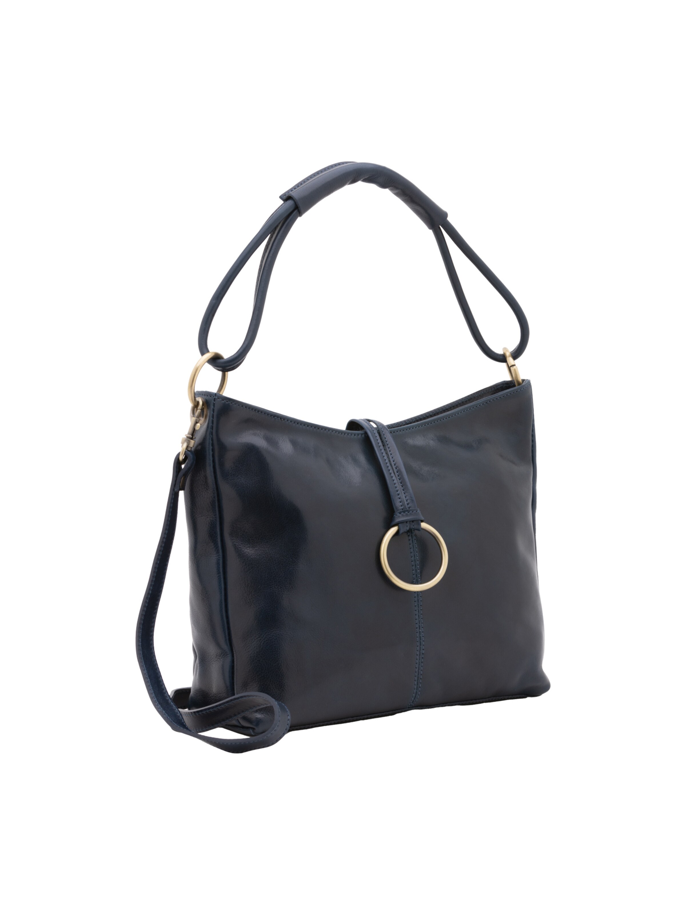 Borsa a spalla di Viola Castellani in blu: frontale