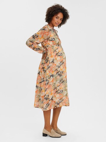 Vero Moda Maternity Košeľové šaty 'JADE' - oranžová