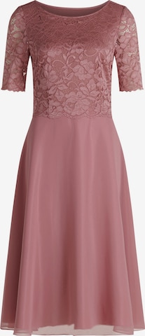 Robe de cocktail Vera Mont en rose : devant