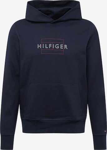 melns TOMMY HILFIGER Sportisks džemperis: no priekšpuses