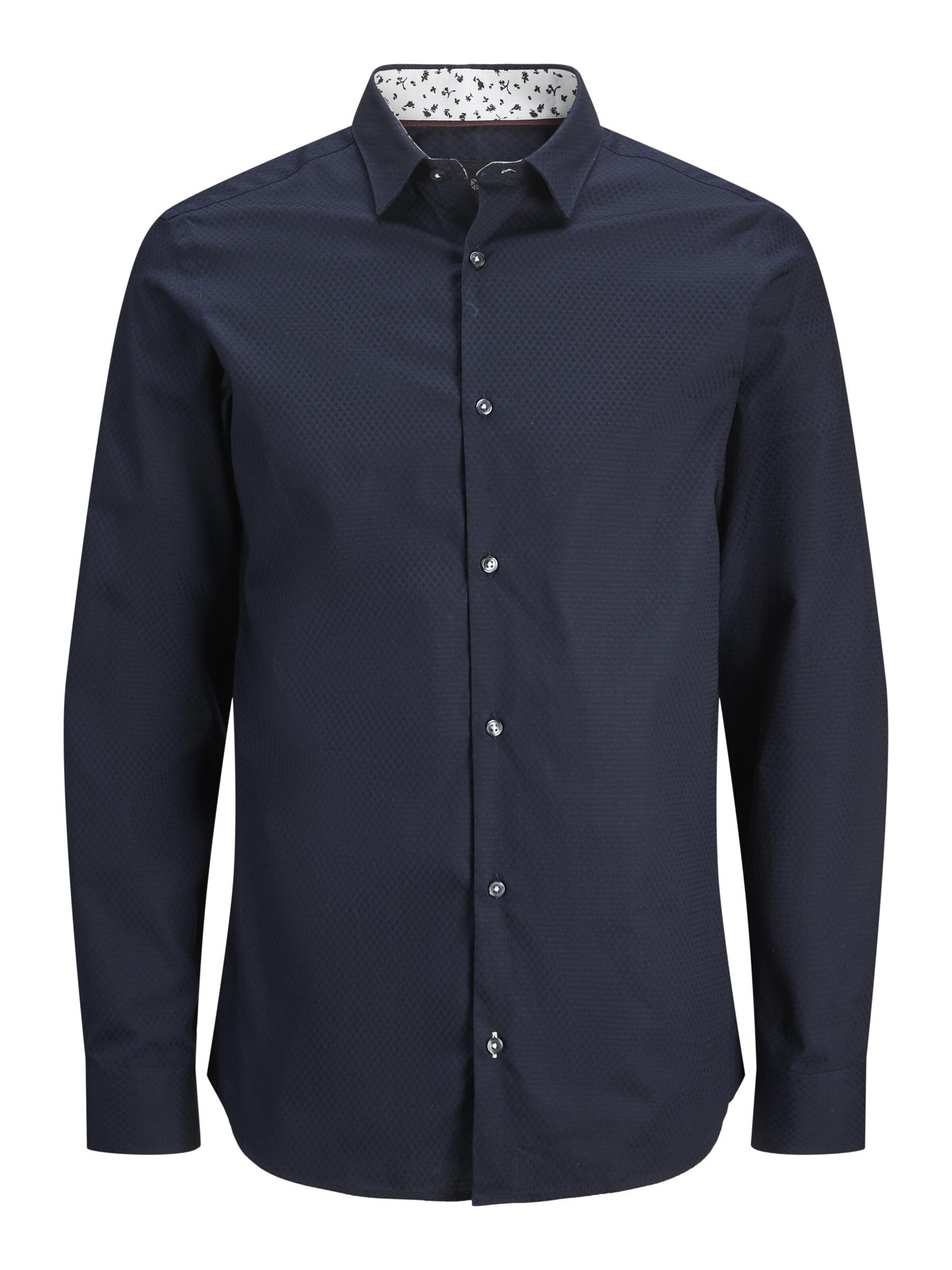 JACK & JONES Regular fit Button Up Shirt 'JPRBLALeeds' in Blue: front