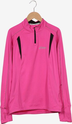 ASICS Sweatshirt & Zip-Up Hoodie in M in Pink: front
