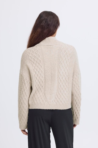 Pull-over 'IHMYLLE' ICHI en beige