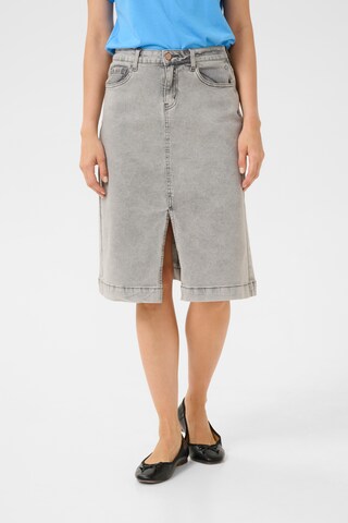 Jupe 'Jannie' Cream en gris : devant