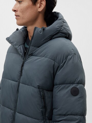 Pull&Bear Winter Jacket in Blue