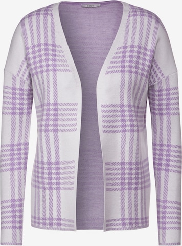 CECIL Knit Cardigan in Purple: front