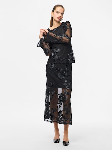 Gonna 'PCOFFIA HW' di PIECES in nero