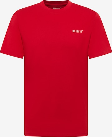 MUSTANG T-Shirt 'Austin' in Rot: Vorderseite