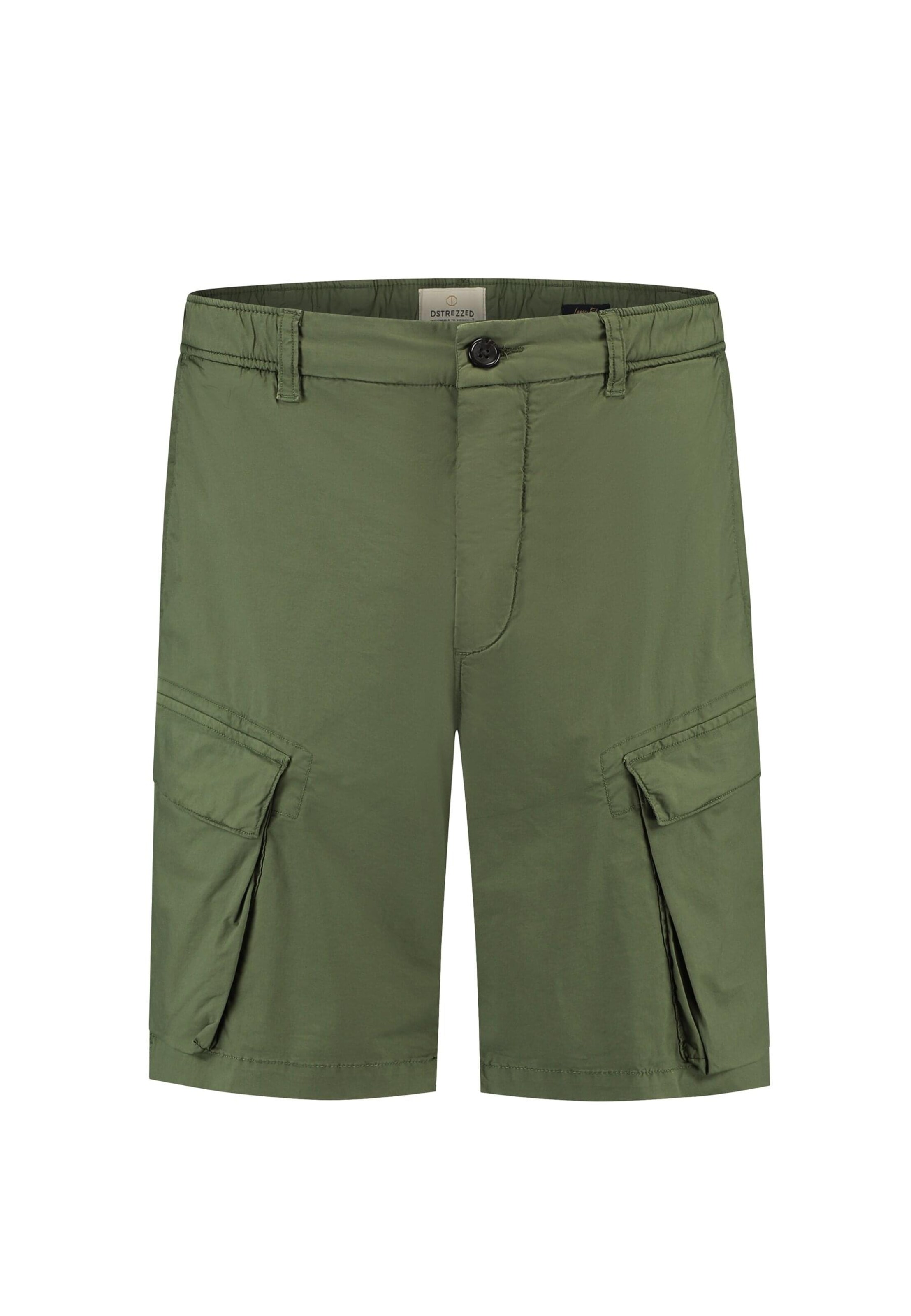 Dstrezzed Regular Cargobroek 'Logan' in Groen: voorkant