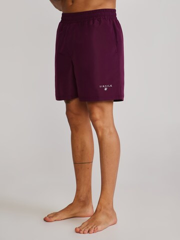 SikSilk Badeshorts in Rot