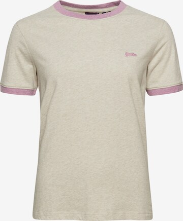 Superdry T-Shirt 'Ringer' in Weiß: predná strana