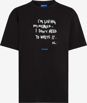 KARL LAGERFELD JEANSMajica - crna boja: prednji dio