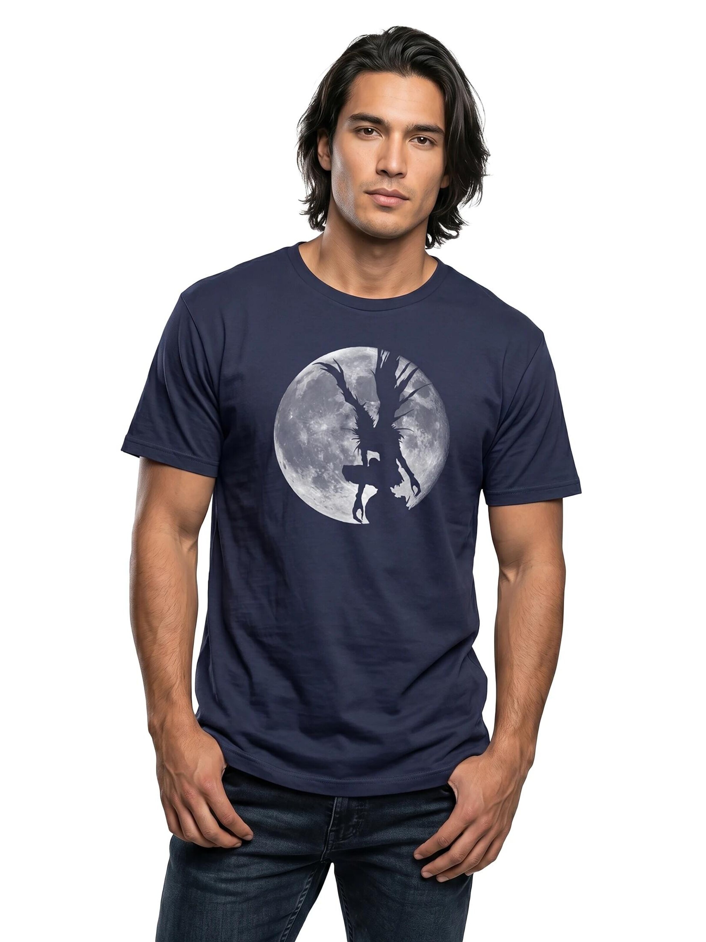 MAKAYA Shirt 'L Moon Shadow'‌‌‌‌‌ in Blau