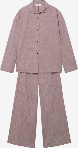 MANGO Pyjama 'Lungo' in Rot: Vorderseite