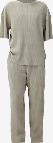 VAMOS CLO Lużny krój Spodnie w kolorze beżowy: przód