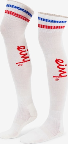 Chaussettes de sport Eivy en blanc : devant