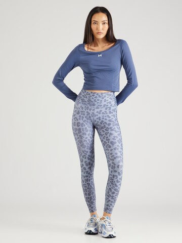 Athlecia Skinny Workout Pants 'France' in Blue