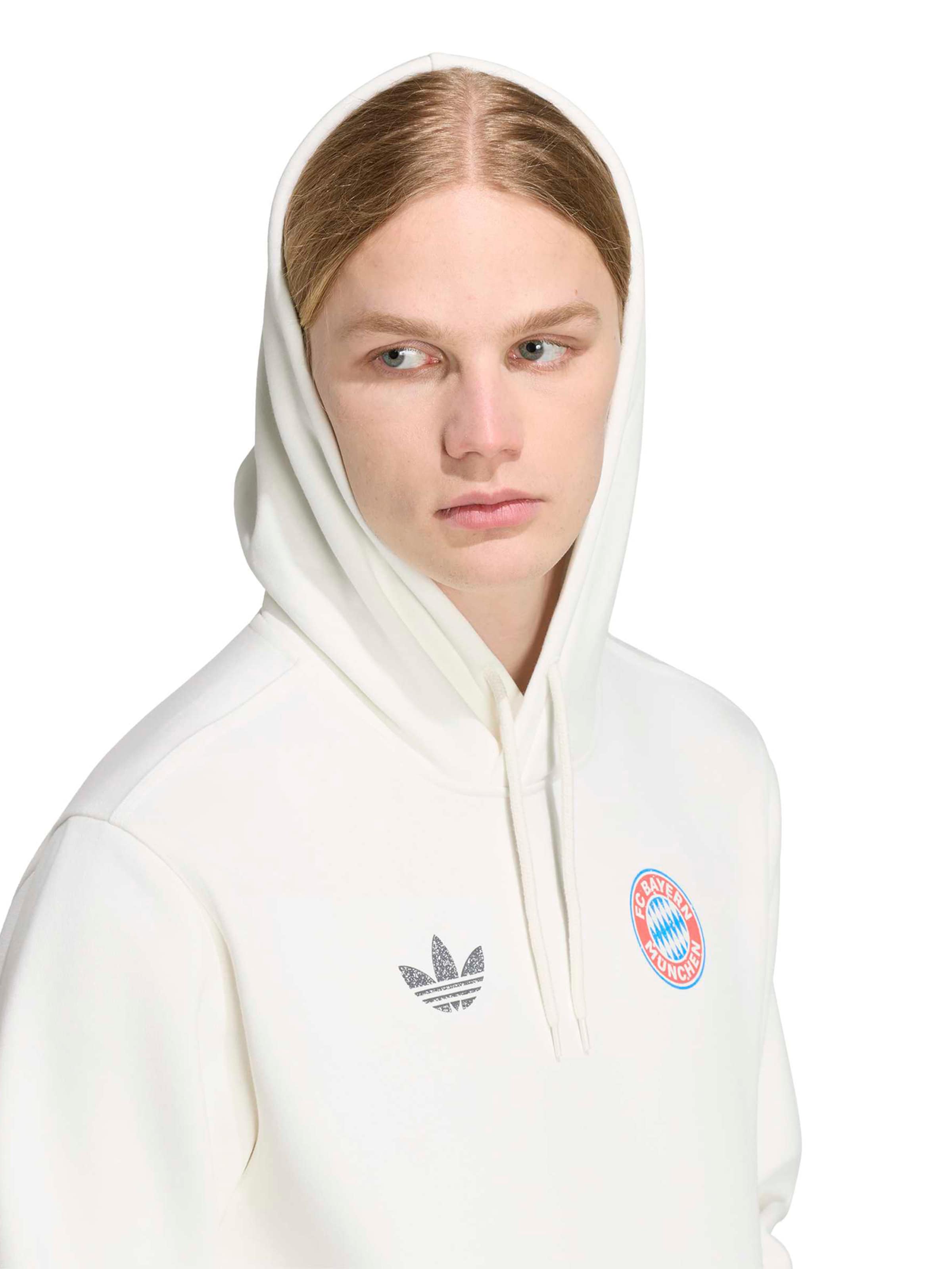 ADIDAS ORIGINALS Športna majica 'FCB' | bela barva