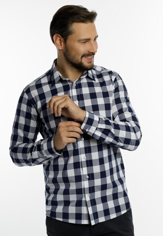 DreiMaster Klassik Slim fit Zakelijk overhemd in Blauw