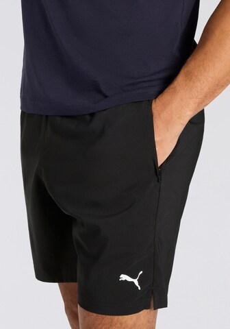 PUMA Slimfit Sportshorts 'Train All Day Foundations' in Schwarz