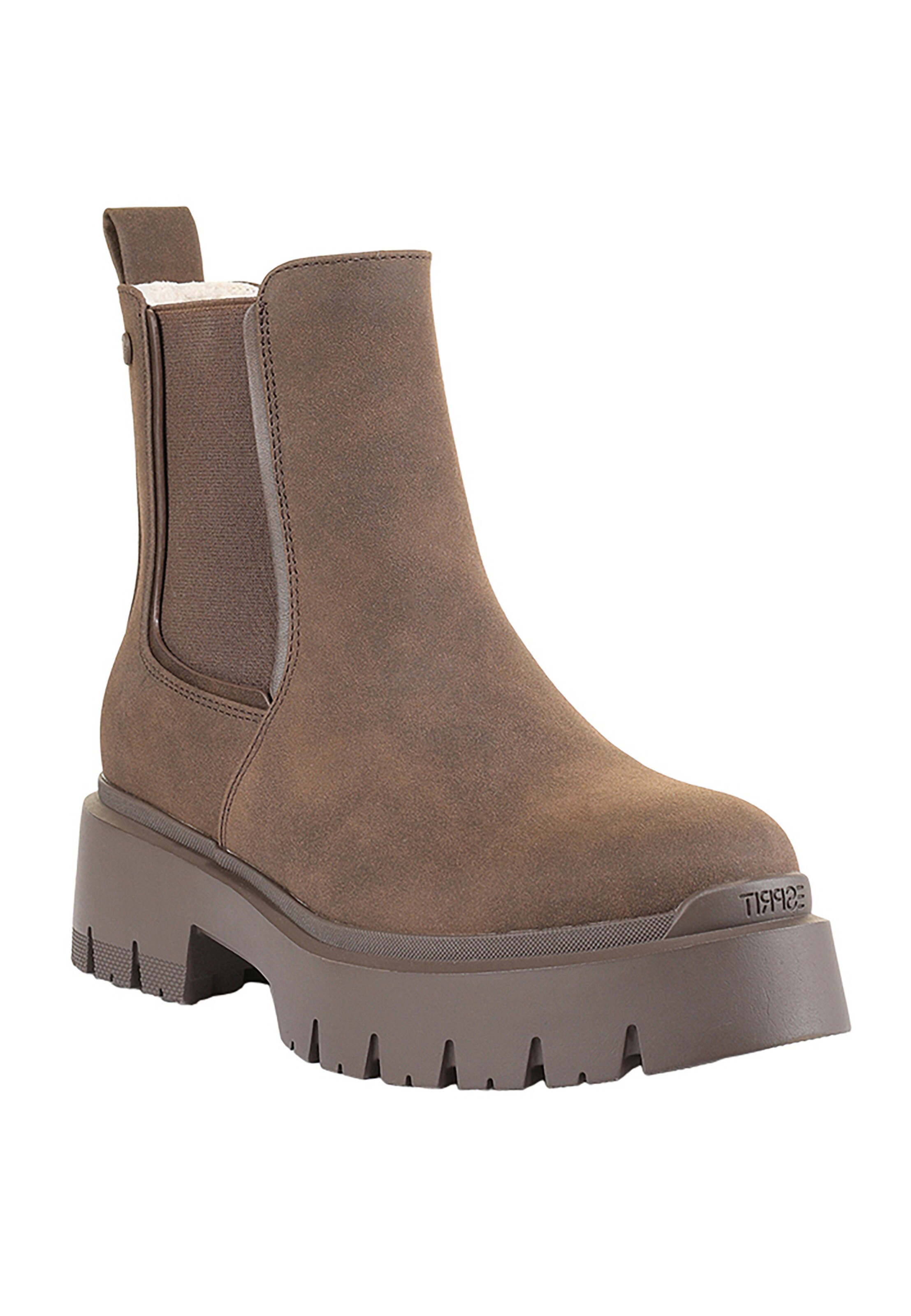 Esprit Shoes Chelsea Boots 'Millie' in Braun: Vorderseite
