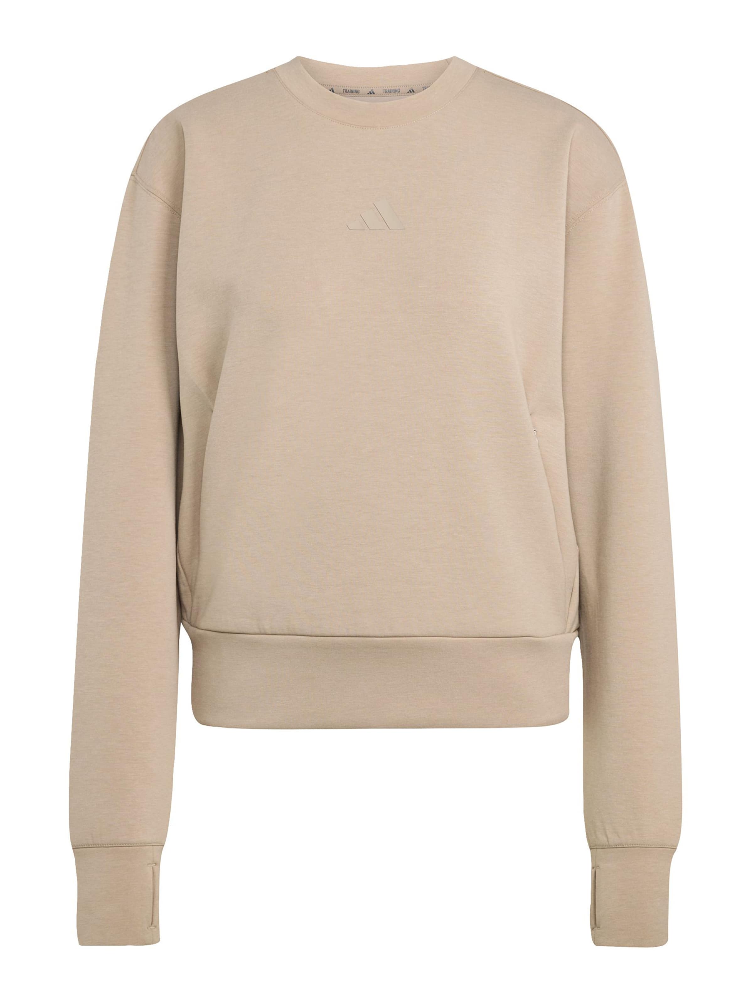 Sweat de sport 'D4T' ADIDAS PERFORMANCE en beige : devant