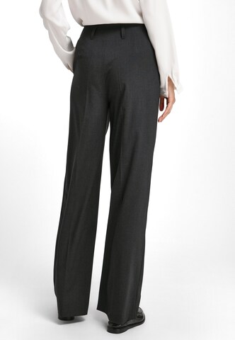 Peter Hahn Wide leg Pleated Pants 'Cornelia' in Grey