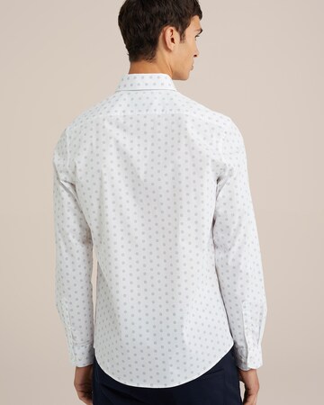 WE Fashion Slim Fit Hemd in Weiß