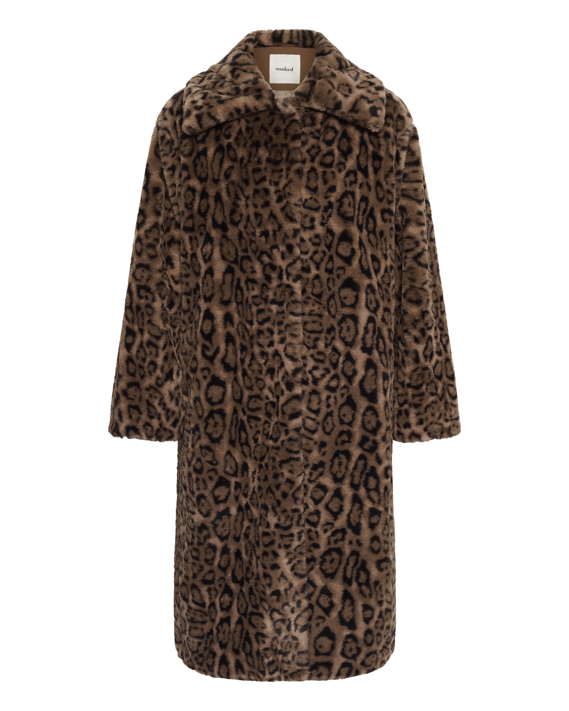 SOAKED IN LUXURY Tussenmantel in Bruin: voorkant