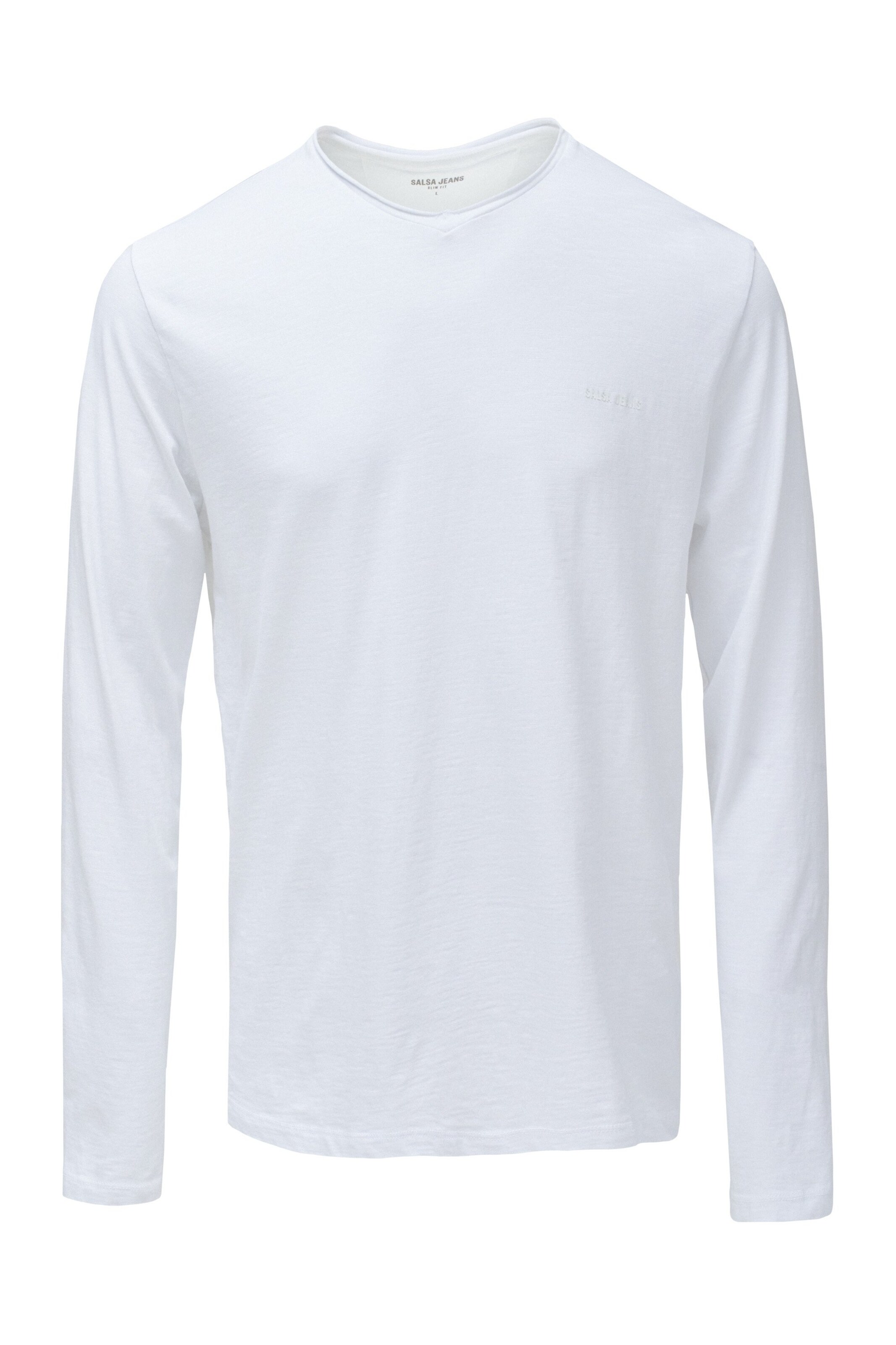 Salsa Jeans Shirt in Wit: voorkant