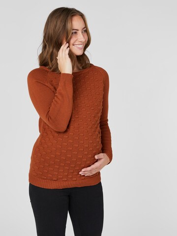 MAMALICIOUS Sweater 'Crysta' in Red: front