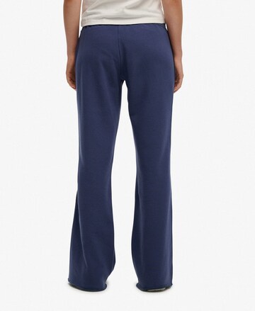 Superdry Flared Pants 'Athletic Essentials' in Blue