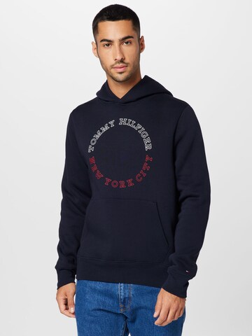 Sweat-shirt TOMMY HILFIGER en bleu : devant