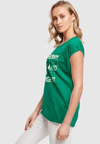 T-shirt 'Mickey Mouse - Merry And Bright' ABSOLUTE CULT en vert