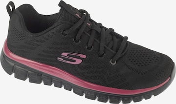 SKECHERS Sneakers laag 'Skechers Graceful - Get Connected' in Zwart: voorkant