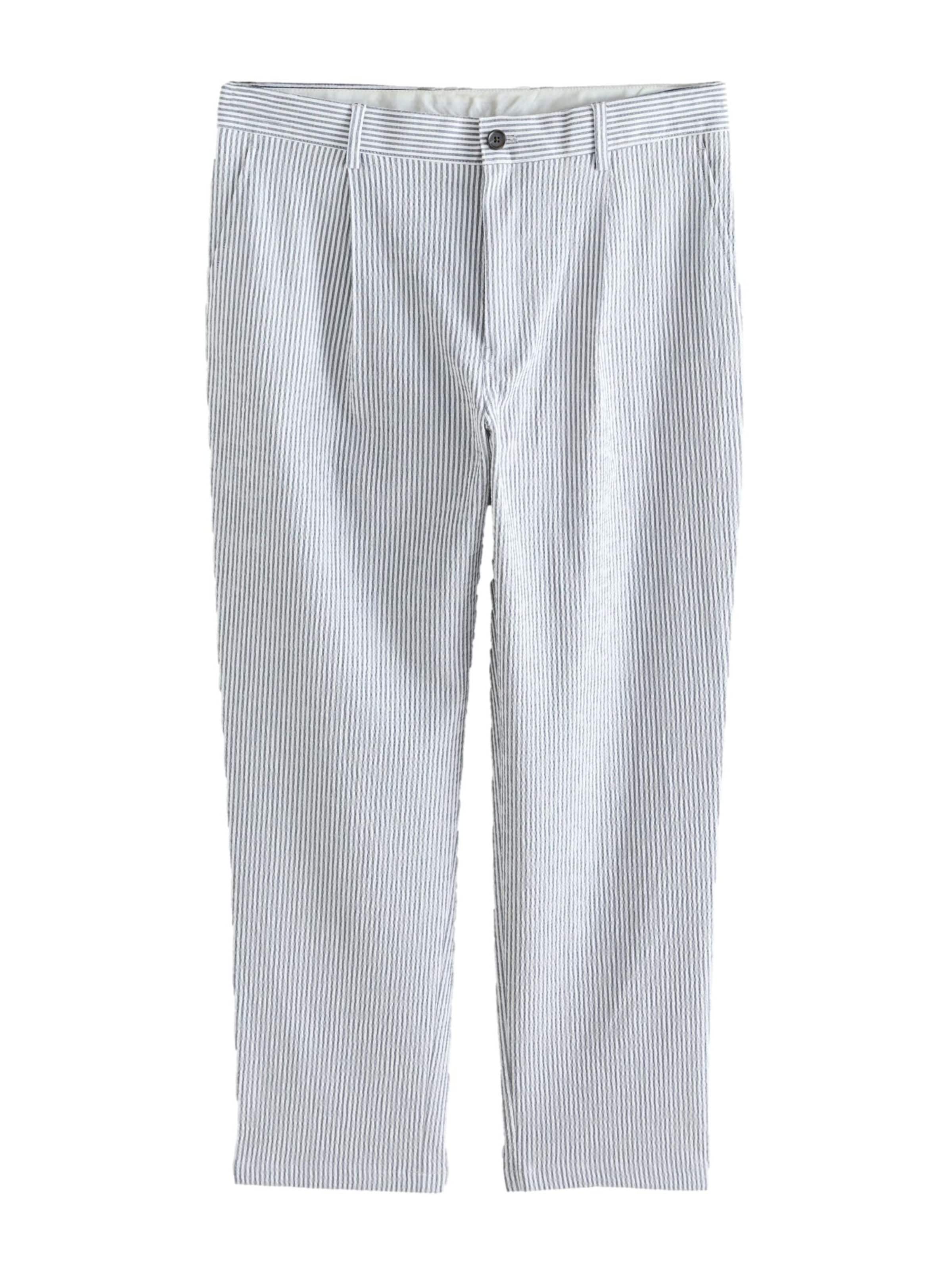 Next Pantalon à pince en 40-42/Regular en bleu marine / blanc, Vue avec produit