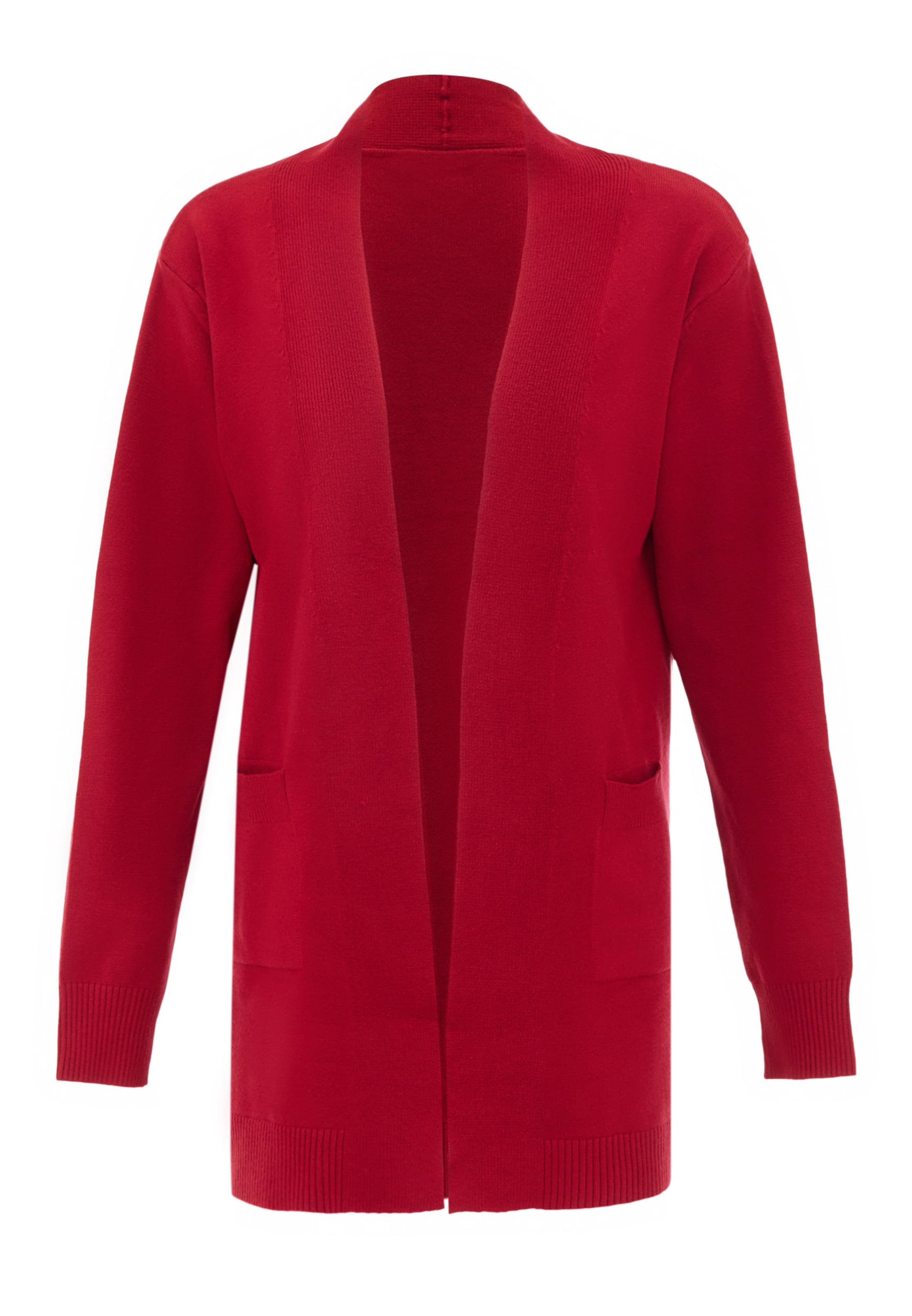 boline Strickjacke in Rot: Vorderseite